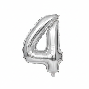 32 \ "n. 4 palloncino in alluminio argento 240 pz/CS per decorazioni per feste - Product Image 2
