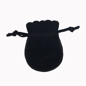 Petite pochette en velours double face pour bijoux, sac à cordon pour emballage d'accessoires - Product Image 5