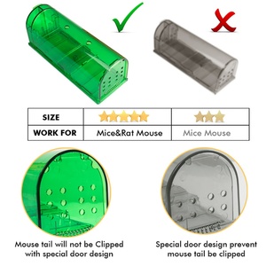 Wholesale <b>Mouse</b> Cage Control <b>Mouse</b> Trap Transparent Humane Snap Box Catch Reusable Pedal Style <b>Mouse</b> Snap Trap Smart - Product Image 2