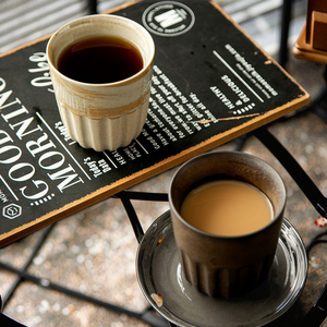 Tazze da caffè in gres gres 220ml stile giapponese moderno Wabi Sabi tazze da tè per regali - Product Image 2