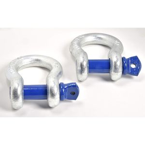 Bow Shackle 7/8 in <b>Galvanized</b> Blue Carbon Steel with Removable <b>Screw</b> Pin 18700 Lbs Capacity for Heavy Duty Towing & Rigging - Product Image 4