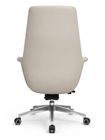 Chaise de bureau en cuir véritable à dossier moyen avec mousse moulée, chaise de direction de luxe ergonomique pivotante pour ordinateur de bureau