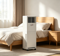 Climatiseur portable Airwens 12000 BTU avec roues, faible bruit, économie d'énergie, unité de refroidissement et de chauffage pour salon