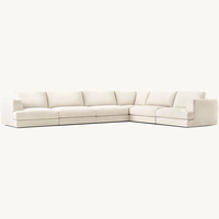Mobilier modulaire moderne simple et confortable peut être personnalisé canapé en tissu combiné en forme de L