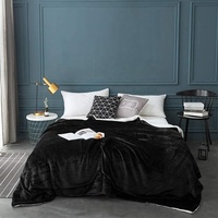 Couverture en peluche super douce en polyester Couverture à double pli Couverture Sherpa
