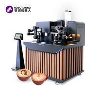 Machine à café automatique sans personnel avec impression de photos, robot barista à double bras robotique