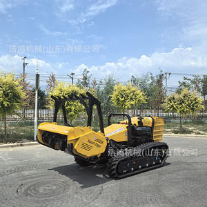 Véhicule de développement à chenilles pour la tonte forestière à distance, avec système de transmission par courroie isolante - Product Image 3