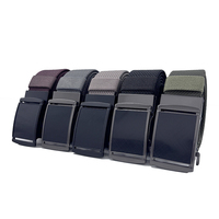 Ceinture tactique d'extérieur personnalisée pour homme, ceinture en nylon réglable avec boucle automatique en alliage
