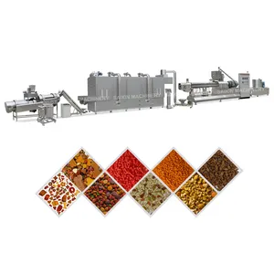 Production Line Automatic Pet Food Extruder Pellet Cats Dry Food Machine