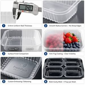 Kotak Plastik Transparan untuk Toko Roti, Wadah Thermoform PET PP PS, Layanan Pemotongan, Display Kue Donat Pastry, Model Uplastech yang Dapat Disesuaikan - Product Image 4
