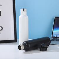 Gobelet isotherme portable en acier inoxydable 304 à double paroi, grande capacité, faible MOQ, couvercle torsadé, finition mate, étanche pour l'extérieur