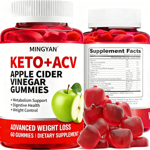 סוכריות גומי OEM Keto עם פרוביוטיקה ו-B12, תוספי תזונה תומכים בבריאות הגובה, סוכריות גומי ACV Keto לירידה במשקל למבוגרים - Product Image 1