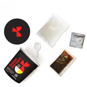 Konjac Shirataki para taza de fideos, curry rojo bajo en calorías y sin azúcar, estilo asiático instantáneo, 162g, empaquetado en bolsa, solución de comida rápida - Product Image 1