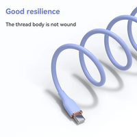 Câble de données USB C vers USB C en silicone de haute qualité PD 60W pour Samsung Note 20, charge d'imprimante, vente en gros