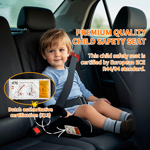 Siège auto rehausseur GE-ZA <span class=keywords><strong>ECE</strong></span> <span class=keywords><strong>R44</strong></span> pour enfants de 15 à 36 kg, groupes II et III, tissu respirant, moulage par soufflage HDPE, siège de sécurité enfant portable - Product Image 5