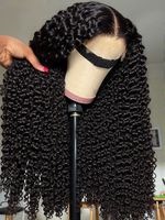 Perruque en cheveux humains vierges bruts bouclés Pixie Birmans, alignement des cuticules, sans colle, Lace Front, 100% cheveux humains bruts, vente en gros
