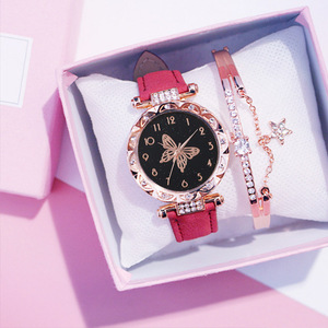 Conjunto de Reloj de Pulsera para Mujer <span class=keywords><strong>SHEIN</strong></span>, Nuevo, Diseño de Mariposa, Cinco Piezas, Movimiento de Cuarzo, Caja de 10 mm - Product Image 5