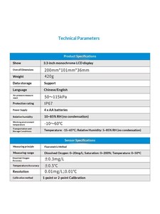 Analyseur d'eau multiparamètres pour la surveillance de la qualité de l'eau industrielle : capteur de pH, conductivité, oxygène dissous, turbidité, DCO, compteur d'eau - Product Image 4
