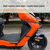 Accessoires en acier au carbone pour moto électrique Chunfeng Jihe CFMOTO AE5I : Porte-bagages arrière, barres de protection avant/arrière, dossier anti-chute