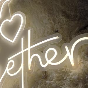 Panneau néon acrylique Better Together, LED RGB à intensité variable, haute luminosité, garantie de 2 ans, décoration romantique pour la maison, chambre et salon - Product Image 5