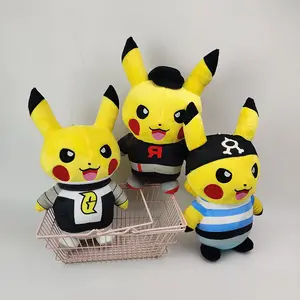 Mix vente en gros 8 pouces poupées les plus populaires Pokemoned Anime Figure personnage de dessin animé Pikachu jouets en peluche