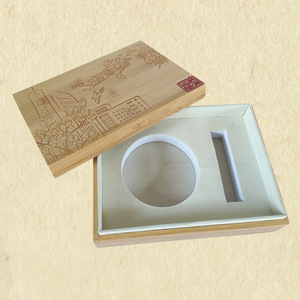 Caja de Té de Bambú Rectangular de 5mm, Caja de Regalo Hecha a Mano con Diseño Personalizado para Almacenamiento de Té - Product Image 1