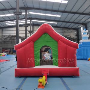 Château gonflable de Noël avec toboggan, thème Père Noël, château gonflable pour <span class=keywords><strong>les</strong></span> fêtes et événements des enfants - Product Image 4