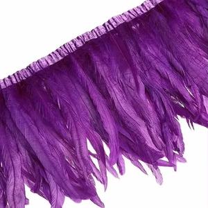 <span class=keywords><strong>2</strong></span> <span class=keywords><strong>metros</strong></span> teñido colorido Gallo cola pluma ajuste pollo pluma cinta DIY manualidades adornos costura carnaval Decoración - Product Image 2