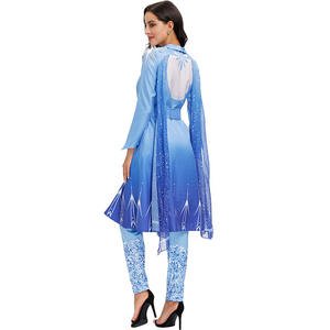 2025 nouveaux styles 2020 nouveau design fille robe Cosplay Costume princesse robe <span class=keywords><strong>elsa</strong></span> robe cosplay costume - Product Image 4