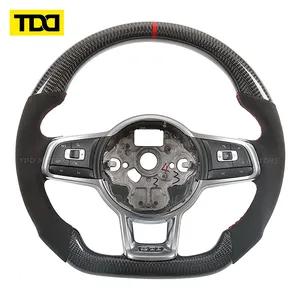 Cœur de volant en fibre de carbone TDD pour Volkswagen GTI Golf 7 Golf R MK7/7.5 VW Polo GTI Scirocco - Product Image 4