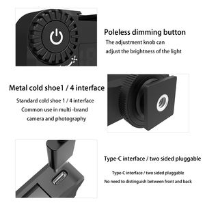 Portable Mini 48 LED Perles 5500K Température de Couleur Lumière Blanche pour Vlog et Photographie pour Caméra et Vidéo Tension Haute Puissance - Product Image 4