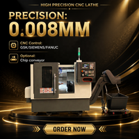 Torno CNC de Metal con Guía Lineal Hidráulica Horizontal Automática y Servomotor