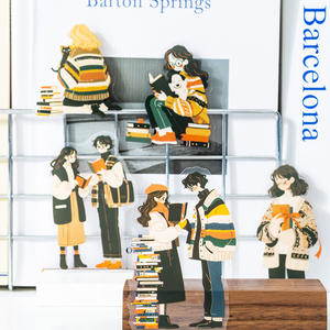 30 feuilles par paquet Pack d'autocollants PET pour personnage à thème de couple Collection week-end de couple 6 options - Product Image 2