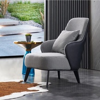 Canapé en bois et tissu coloré, de style nordique et moderne, italien, pour salon, 1 place