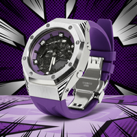 Kit de bracelet et de lunette en acier inoxydable respirant de 45 mm pour G-Shock ZT-23, avec fermoir papillon, pour un look de luxe en gros