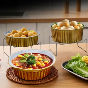 Premium Maßgefertigte Aluminiumfolie-Behälter mit Folienlaminierung für <span class=keywords><strong>Burger</strong></span>-Mahlzeitboxen und Käsekuchen-Aluminiumfolie-Behälter - Product Image 2