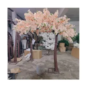 2.5m 250cm dalam ruangan dekorasi pernikahan pink bionik bunga sakura lengkungan pohon kanopi buatan pohon sakura mekar