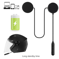 Auriculares Bluetooth 5.1+EDR para Casco HM-1, Sonido Estéreo de Alta Fidelidad, Intercomunicador de 20 Metros, 500 Horas en Espera, Conexión Dual para Motociclistas