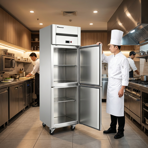 Refrigerador Comercial de Acero Inoxidable de 6 Puertas para Cocina, Modelo Fb-1876f, 1. Gabinete de Acero Inoxidable de Grado Alimenticio - Product Image 4