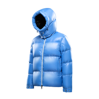 Parka d'hiver à capuche de créateur, manteau surdimensionné rembourré en duvet d'oie à bulles, Logo personnalisé pour hommes
