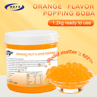 Boba Éclatante 2025 OEM aux Multiples Saveurs, Orange Miel Pêche, Sans Sucre, Perles de Jus Gélifiées Éclatantes pour Thé aux Perles et Petites Billes Bobas