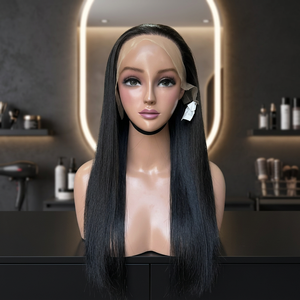 Vente en gros Perruques cheveux humains bruts vietnamiens Vague naturelle Vague profonde Os Straight Lace Front Perruques 180% Densité pour les femmes noires - Product Image 3
