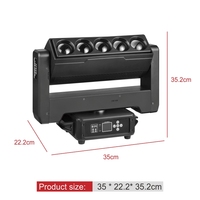 Luz Móvil LED Profesional de 500W con Rotación Infinita de Doble Cara, Efecto de Haz RGBW, RDM DMX512 para Bares, KTV, Discotecas y Escenarios