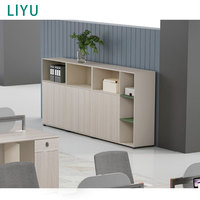 Bureau de travail moderne en bois Liyu, poste de travail extensible multifonctionnel pour 2, 4 ou 6 personnes