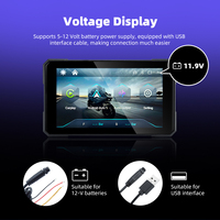 Linux V851 5 Inci Wireless CarPlay Android Auto Magnetik Lepas-Pasang Cepat Mendukung TPMS Motor CarPlay yang Hemat Biaya