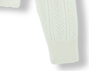 Maglione Pullover a maniche lunghe con collo a collo alto elegante primavera-estate 2024 personalizzato OEM & ODM <span class=keywords><strong>donna</strong></span> di lusso con collo a uncinetto Pointelle - Product Image 6