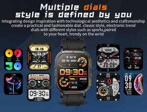 Nouveautés 2023 Montre connectée <span class=keywords><strong>T21</strong></span> BT Call avec écran 1,96 pouces 360*360, étanche pour le sport en extérieur, pour hommes - Product Image 3