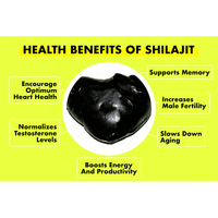 Extrait de Shilajit de haute qualité en poudre, riche en acide fulvique, provenant de l'Himalaya, Inde. Gummies au Shilajit.