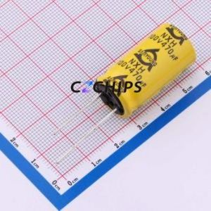 Condensateur électrolytique en aluminium à montage traversant NXH100VB470M16*31.5 LO, montage traversant, D16xL31.5mm 470uF 20% 100V 2.4A - Product Image 1