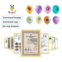 Ballons en latex ronds imprimés en gros d'usine, 10/12/18/36 pouces, LOGO coloré, impression à l'écran, faible MOQ, ballons à l'hélium de haute qualité
